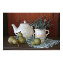 Pears & Pottery Still Life posters by Classic_Cat Pears & Pottery Still Life posters