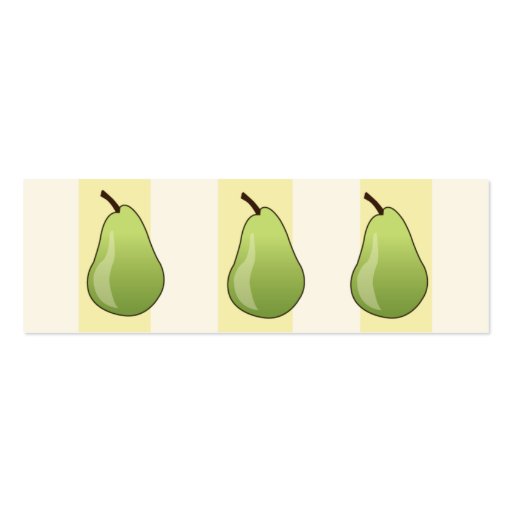 Pears - Skinny Business Card (back side)