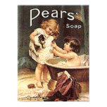 Pears Soap Kids Washing Dog Print