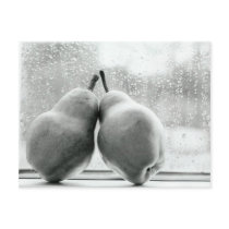 Pears staying in from the rain postcards by bhappyboutique Pears staying in from the rain postcards