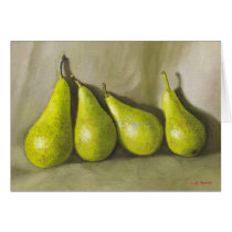 Pears. Still-life cards by artberry Pears. Still-life cards