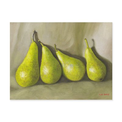Pears. Still-life Postcard by artberry