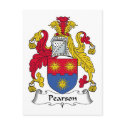 Pearson Family Crest postcards