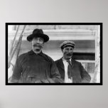 Peary and Bartlett North Pole 1909 Poster