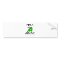 Peas Addict bumper stickers by foodshirts Peas Addict bumper stickers
