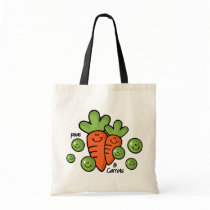 Peas And Carrots bags by pinkinkart Peas And Carrots bags