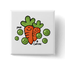 Peas And Carrots Pins