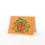 Peas And Carrots Greeting Cards