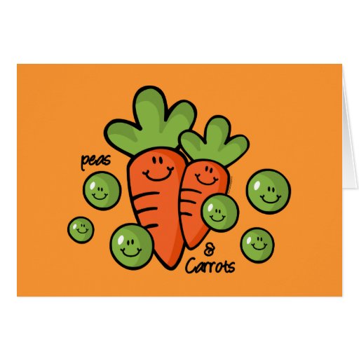 Peas And Carrots Card Zazzle