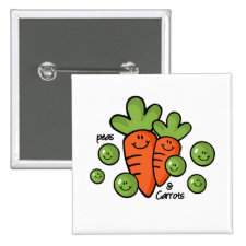 Peas And Carrots Pins