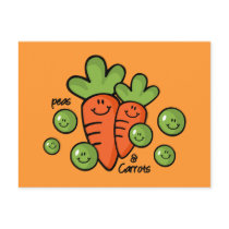 Peas And Carrots Post Card