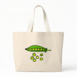 peas tote bag