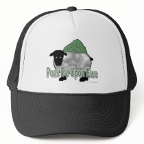 Peas Be Upon Ewe hats by klclewis Peas Be Upon Ewe hats