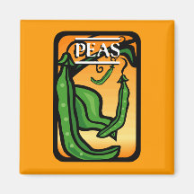 Peas Fridge Magnets