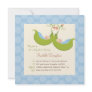 Peas in a Pod Boy Twins Baby Shower Invitation