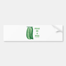 Peas In A Pod (Food For Thought) Bumper Sticker