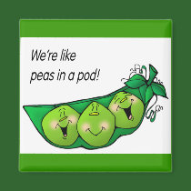 peas in a pod magnet by Tamathaa peas in a pod magnet