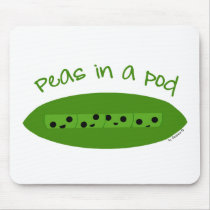 Peas in a Pod (PS by lil kolohe Jessica) Mousepad by kolohe Peas in a Pod (PS by lil kolohe Jessica) Mousepad