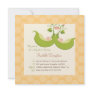 Peas in a Pod Twins Baby Shower Invitation