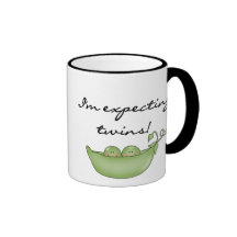 Peas in Pod Expecting Twins Coffee Mugs