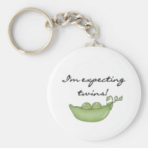 Peas in Pod Expecting Twins Key Chains