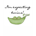 Peas in Pod Expecting Twins t-shirts by maternity Peas in Pod Expecting Twins t-shirts