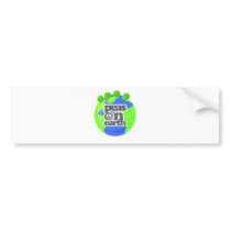 Peas on Earth Bumper Sticker