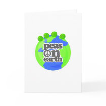 Peas on Earth Greeting Cards