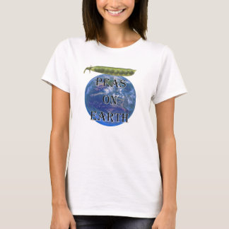 peas on earth t shirt