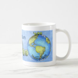 Peas on Earth - Go Green mug
