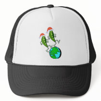 Peas on Earth Holiday Trucker Hats