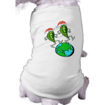 Peas on Earth Holiday Shirt for Dogs pet clothing by christmasgiftshop Peas on Earth Holiday Shirt for Dogs pet clothing