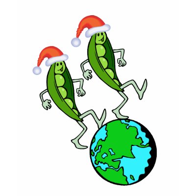 Peas on Earth Holiday T-shirt