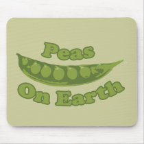 Peas on Earth mousepads