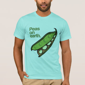 peas on earth t shirt