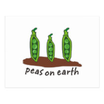Peas on Earth postcards