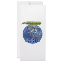 Peas on Earth Custom Rack Card