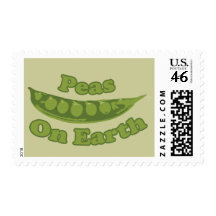 Peas on Earth Stamp