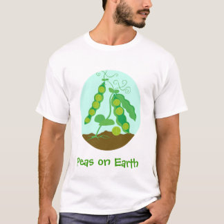 peas on earth t shirt