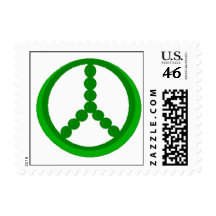 PEAS SIGN (white) - postage stamps