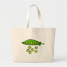 peas tote bag
