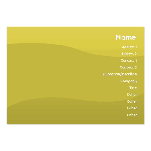 Peawave - Chubby Business Cards (front side)