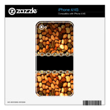 Pebble chain abstract by Valxart.com Skins For iPhone 4