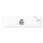 Pebble sculpture on a white background bumper sticker