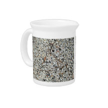 Pebble stone with dirt beverage pitcher