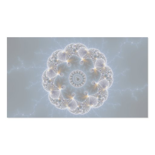 Pebbled Fractal Art Business Card Template (back side)