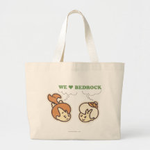 Pebbles and Bam Bam Love Bedrock Canvas Bag