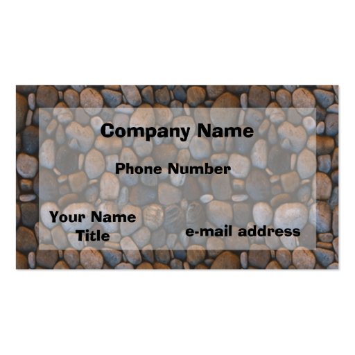 Pebbles Business Cards (front side)