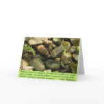 Pebbles, card, blank inside