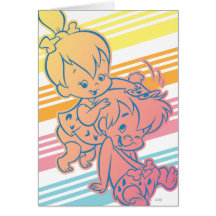 Pebbles Grooming Bam Bam Greeting Card